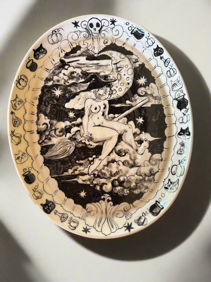 Witches Night Serving Plate