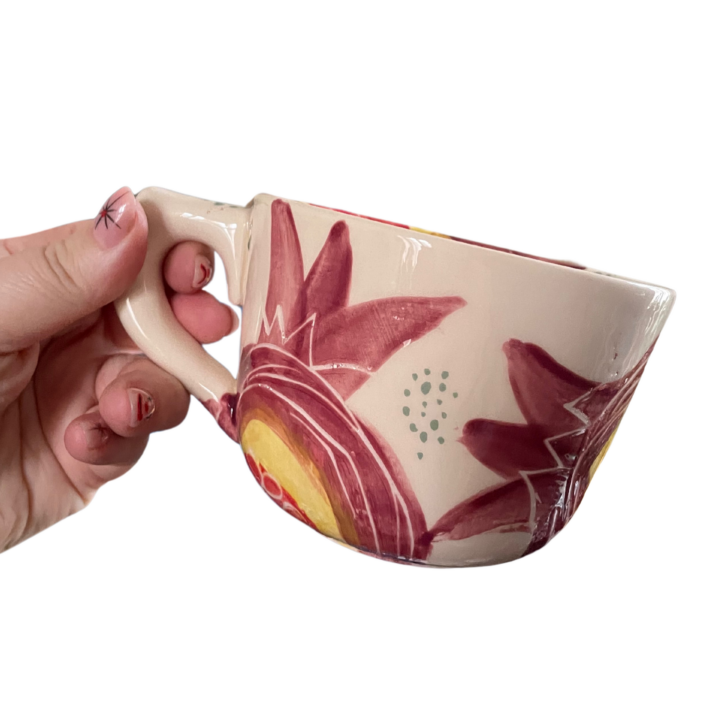 POMEGRANATE 4,5 DL LATTE MUG