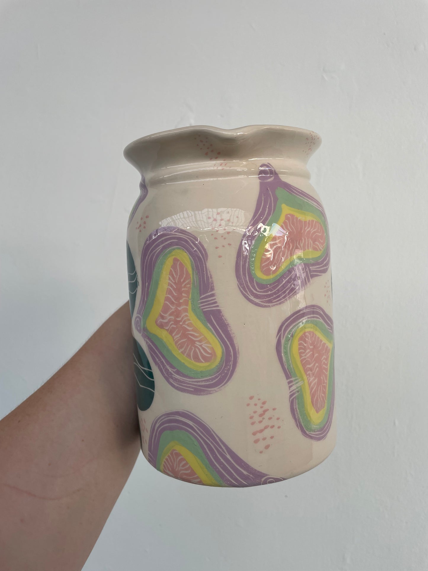 Fig Cilinder Ceramic Jug