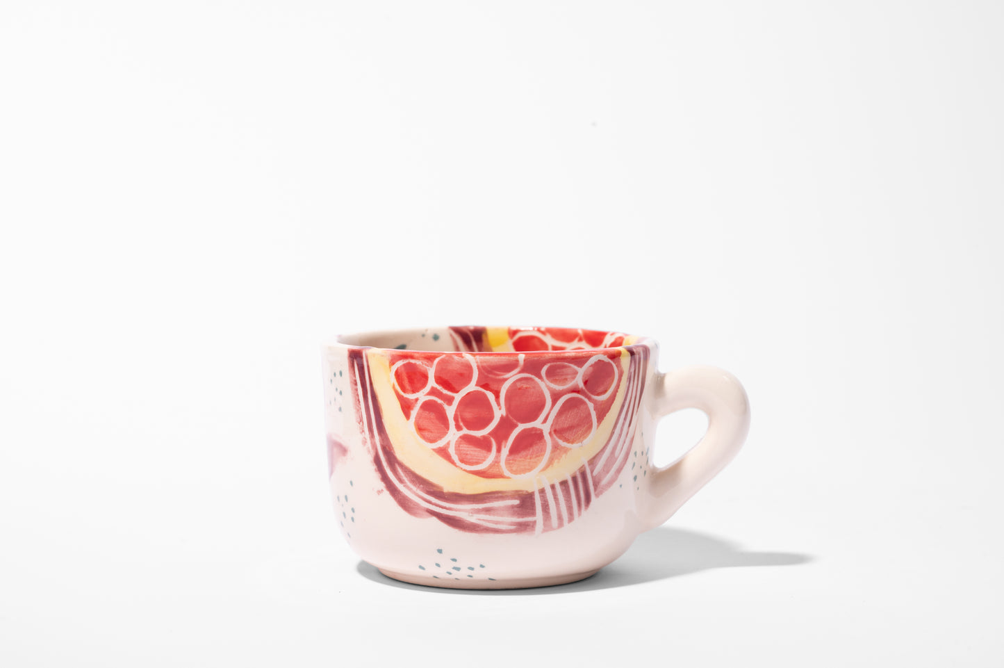 POMEGRANATE CAPUCCINO COFFEE cup