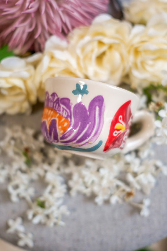 FLOWERPOWER ESPRESSO COFFEE cup