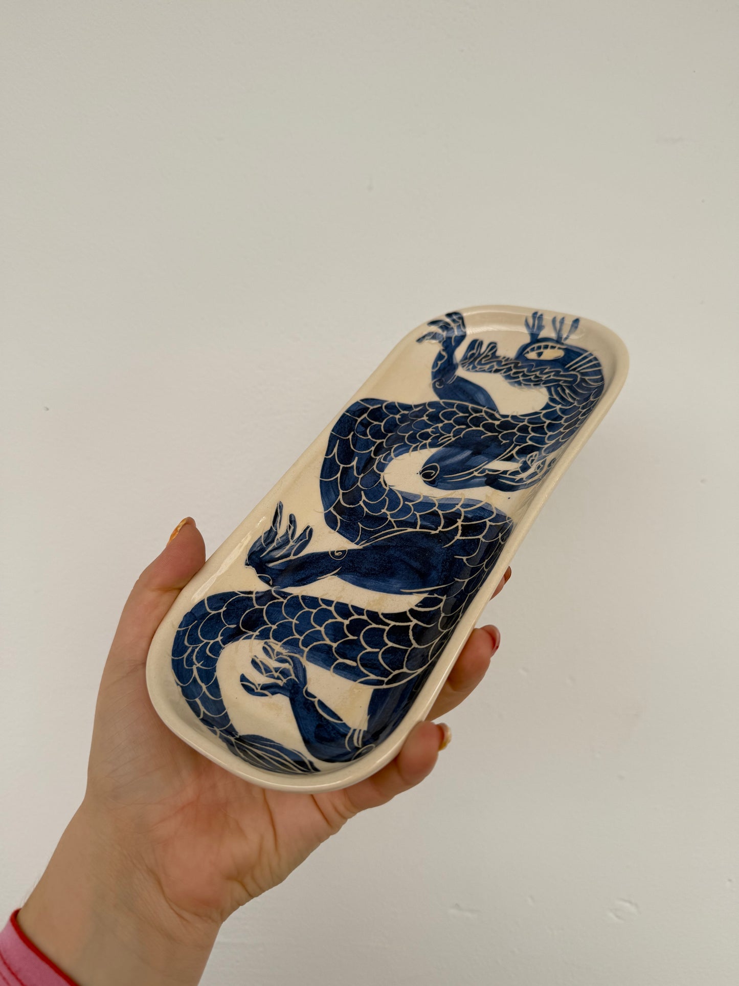 Sushi Tray with Dragon Design