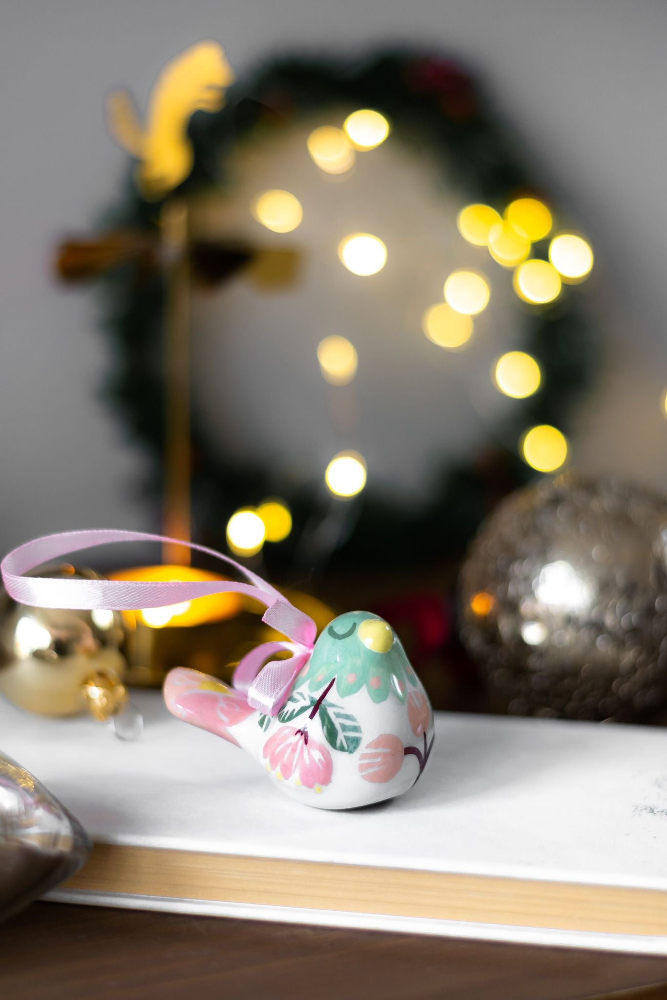 CERAMIC CHRISTMAS SUGARBIRD ORNAMENT - made to order