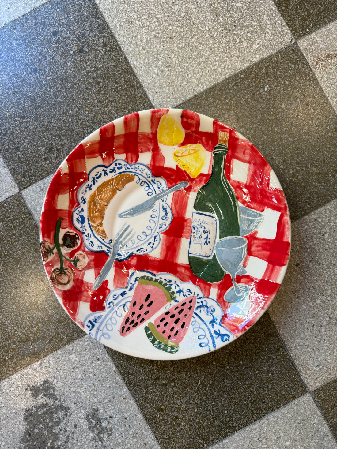 GINGHAM PLATE
