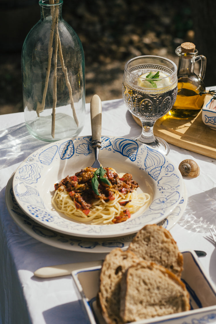 PASTA SERVING BOWL - SEA SHELL SHYMPHONY