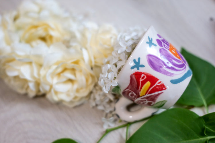 FLOWERPOWER ESPRESSO COFFEE cup