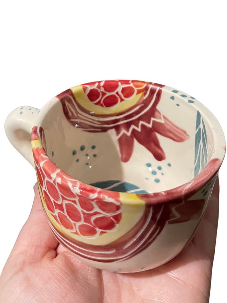POMEGRANATE CAPUCCINO COFFEE cup